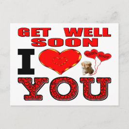 Mach dich gut, sobald ich dich Liebe Postkarte