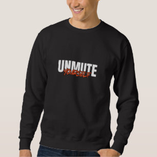 Mach Dich Laut Fettdruck-Typografie Streetwear Sweatshirt