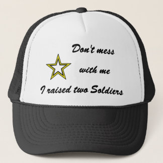Mach dich nicht mit mir ab, ich habe zwei Soldaten Truckerkappe