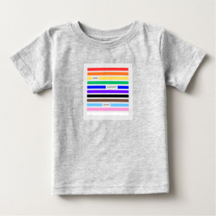 Mach dich stolz Regenbogen-Redaktion Pride 2026 Baby T-shirt