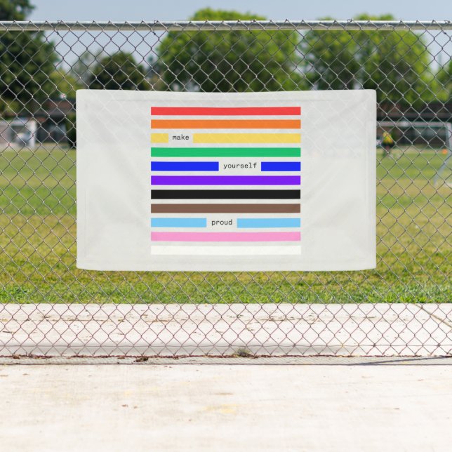 Mach dich stolz Regenbogen-Redaktion Pride 2026 Banner (Insitu)