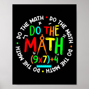 Mach die Mathe 67 Meme Lustig Sechs Sieben Männer Poster