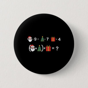 Mach die Mathe 67 Meme Santa Lustig Sechs Sieben M Button