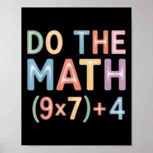 Mach die Mathe-Gleichung Erntedankfest Lehrer 67 S Poster