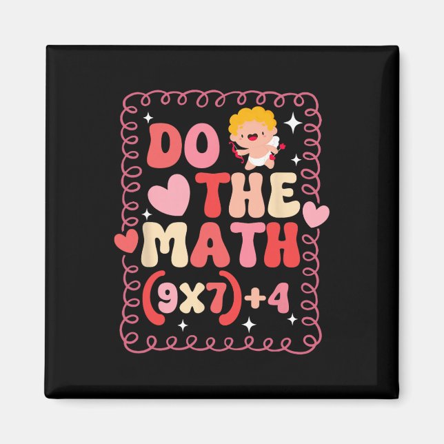 Mach die Mathe-Gleichung Valentinstag Mathelehrer Magnet (Vorne)