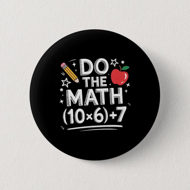 Mach die Mathe-Meme Pemdas Grundschullehrer Lustig Button (Vorderseite)