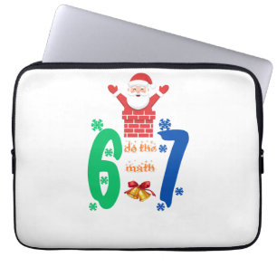 Mach die Rechnung 67 Meme Weihnachten Laptopschutzhülle