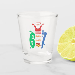 Mach die Rechnung 67 Meme Weihnachten Schnapsglas