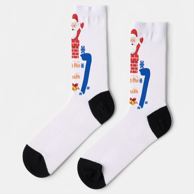 Mach die Rechnung 67 Meme Weihnachten Socken (Linkes Detail)