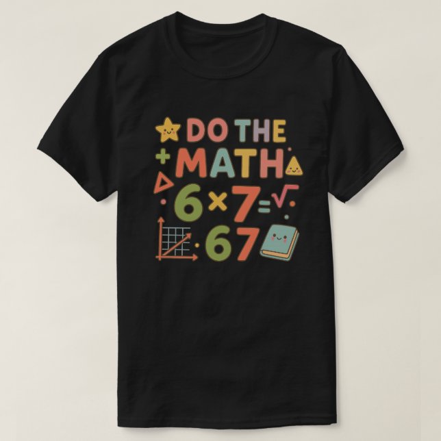 Mach die Rechnung – Trendiges Kawaii-Klassenzimmer T-Shirt (Design vorne)