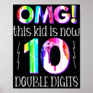 MACH! Dieses Kid ist jetzt 10 zweistellige Paint-T Poster