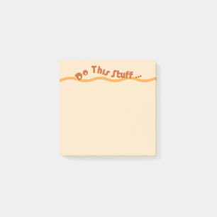 Mach dieses Zeug... Post-it Klebezettel