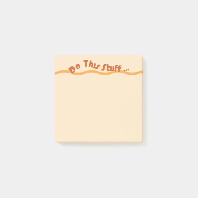 Mach dieses Zeug... Post-it Klebezettel (Vorderseite)