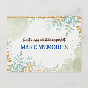 Mach dir keine Sorgen, dass du ein perfektes Zitat Postkarte