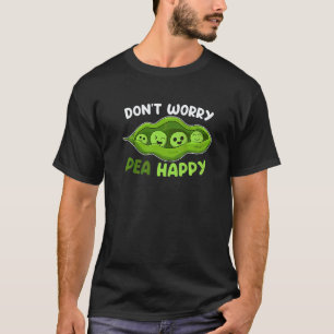 Mach dir keine Sorgen Erbsen Glücklicher Veganer V T-Shirt