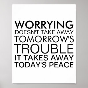 Mach dir keine Sorgen Positive Nachricht Poster