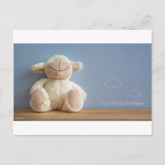 Mach dir keine Sorgen. Sei glücklich Postkarte