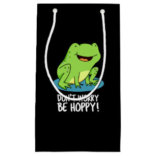 Mach dir keine Sorgen um Hoppy Funny Happy Frog Pu Kleine Geschenktüte