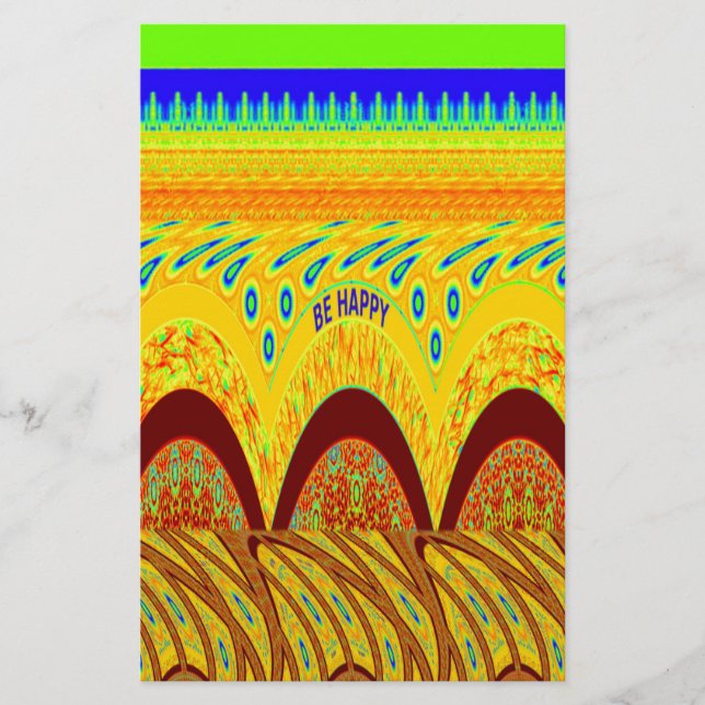 Mach dir keine Sorgen, wenn du glücklich bist beim Briefpapier (Vorderseite)