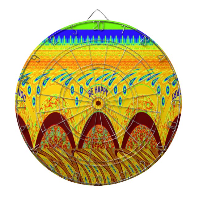 Mach dir keine Sorgen, wenn du glücklich bist beim Dartscheibe (vorne)