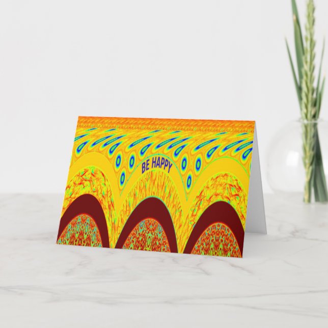 Mach dir keine Sorgen, wenn du glücklich bist beim Karte (Vorderseite)