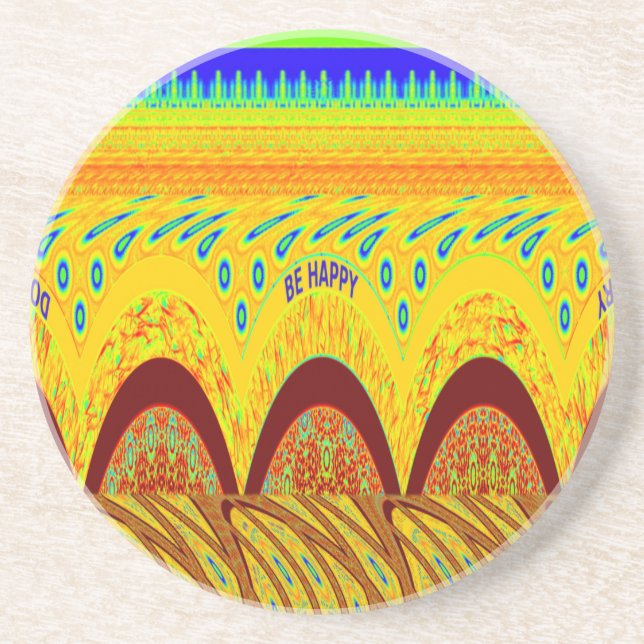 Mach dir keine Sorgen, wenn du glücklich bist beim Untersetzer (Vorne)