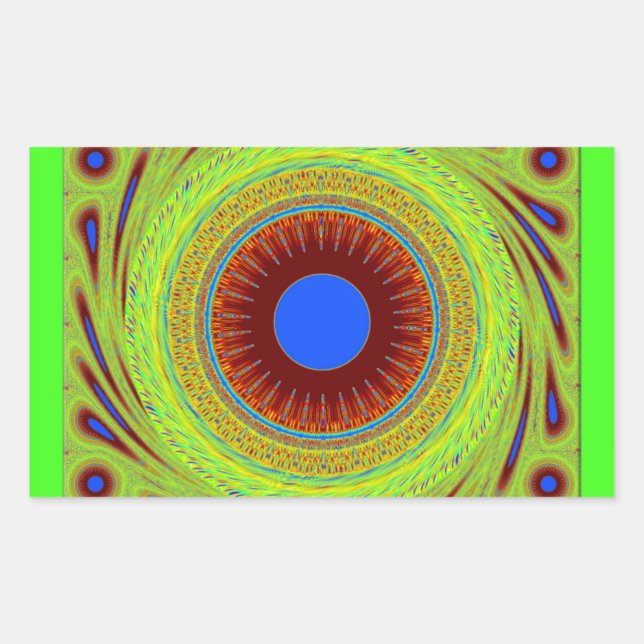 Mach dir keine Sorgen, wenn du glücklich bist. Rechteckiger Aufkleber (Vorderseite)