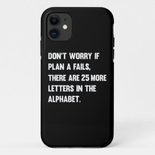 Mach dir keine Sorgen, wenn Plan A Versage. SPAS Case-Mate iPhone Hülle