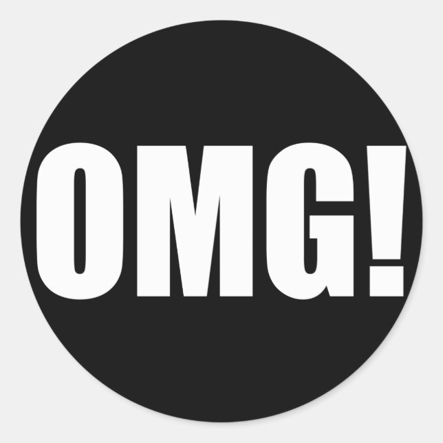 MACH! (dunkel) Runder Aufkleber (Vorderseite)