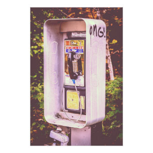 MACH! Ein Pay Phone Fotodruck