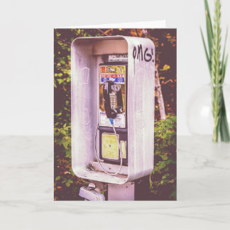 MACH! Eine Pay Phone Grußkarte Karte