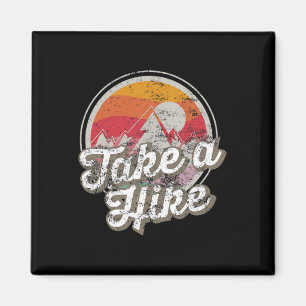 Mach einen Ausflug Retro Vintage Outdoor Wandern Magnet