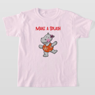 Mach einen großen Auftritt Hippopotamus Geburtstag T-Shirt
