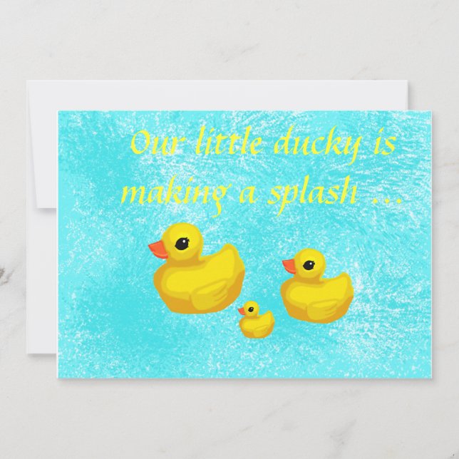 Mach' einen Splash! Einladungen zur Geburtstagspar (Vorderseite)