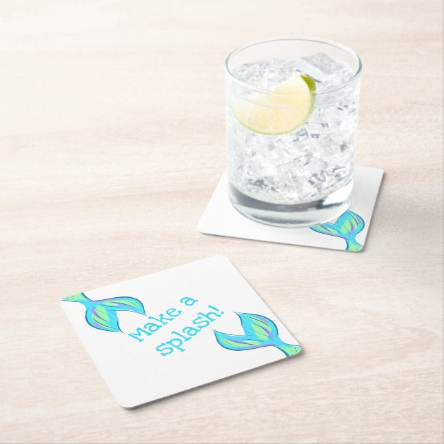 Mach einen Splash! Mermaid Paper Untersetzer (Vor Ort)