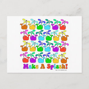 Mach einen Spritzer Postkarte