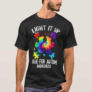 Mach es Blau Autismus-Bewusstsein Puzzle Teil Ri T-Shirt
