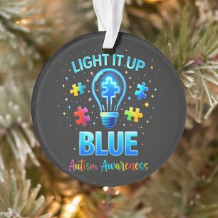 Mach es Blau Autistische Autismus-Aufklärung Ornament