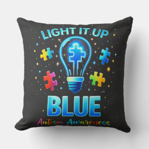 Mach es Blau Autistische Autismus-Bewusstseinsbild Kissen