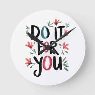 Mach es für dich runde wanduhr