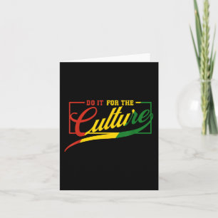 Mach es für die Kulturen Black History Month Junet Karte