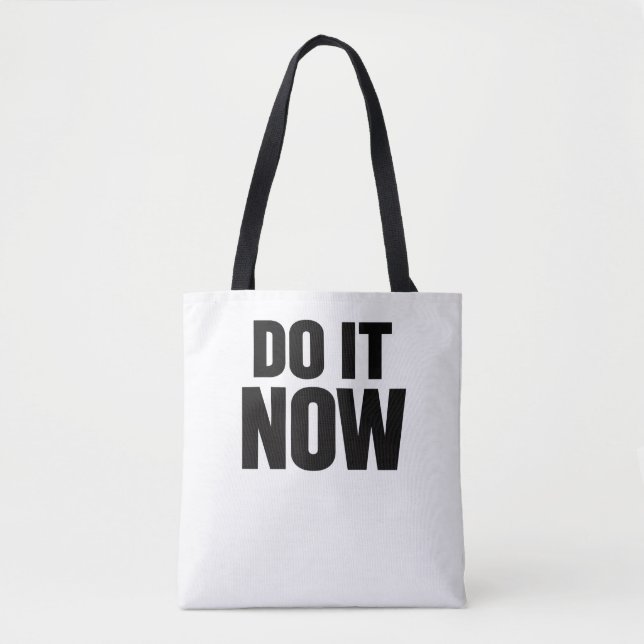 Mach es jetzt Motivationszitat Minimal Typography  (Vorderseite)