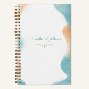 "Mach es klar" Blanko-Tagebuch mit Bibelversen Notizbuch