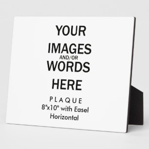 Mach es selbst - Schild 8x10 mit Staffelei Fotoplatte