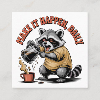 Mach es wahr, täglich quadratische visitenkarte