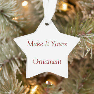 Mach es zu deinem Acryl-Stern-Weihnachtsschmuck Ornament