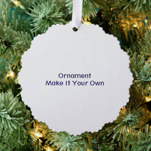 Mach es zu deinem Eigenen Ornament Karte