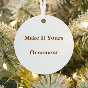 Mach es zu deinem Metall-Kreis-Ornament Ornament Aus Metall