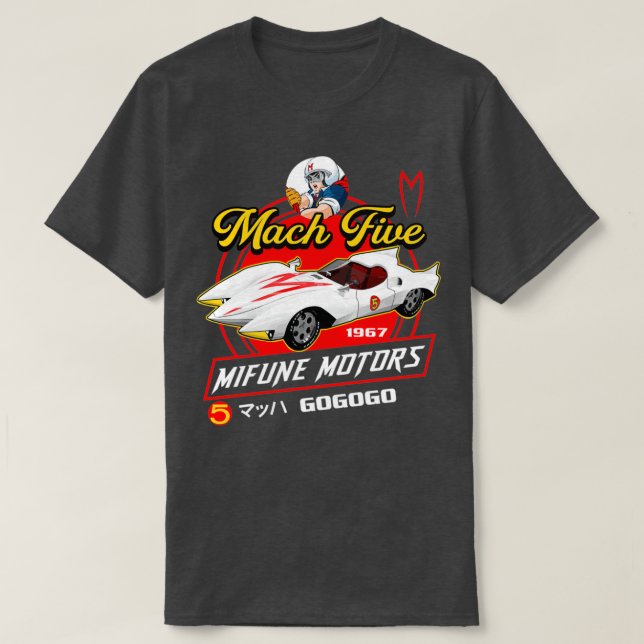 Mach Five Mifune Motors Speed Racer T-Shirt (Design vorne)