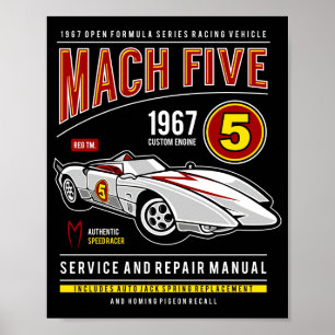 Mach Five Speed Racer Poster